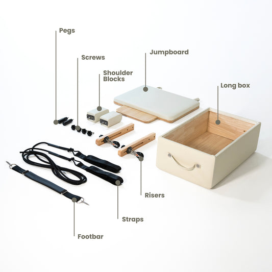 Linen Maple Oak Foldable Pilates Reformer